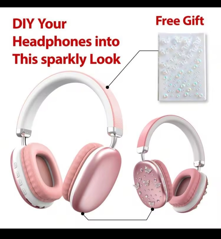 Gerripuer Fully Enclosed Wireless Headphones, 5.3 Intelligent Chip, Hi-Fi Sound Quality, 360° Surround Sound, Dual Connectivity, Anti-Shake, Ultra-Long Battery Life, Fashionable Wireless Headphones 3