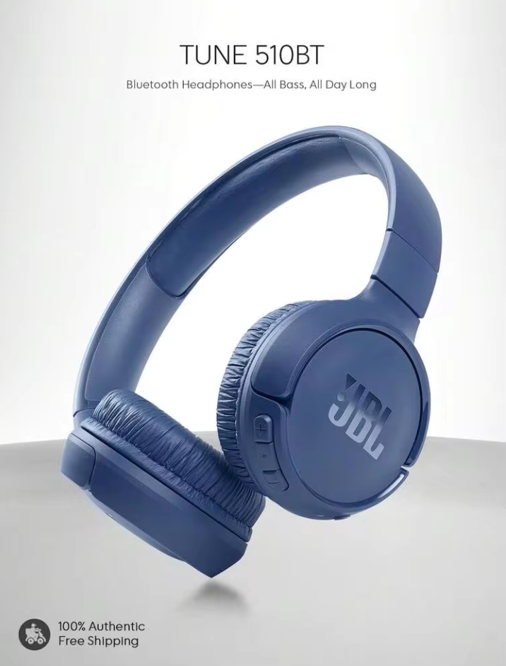 JBL Tune 510BT Wireless Bluetooth Headphones with Pure Bass, 40H Playtime & USB-C Fast Charging 2
