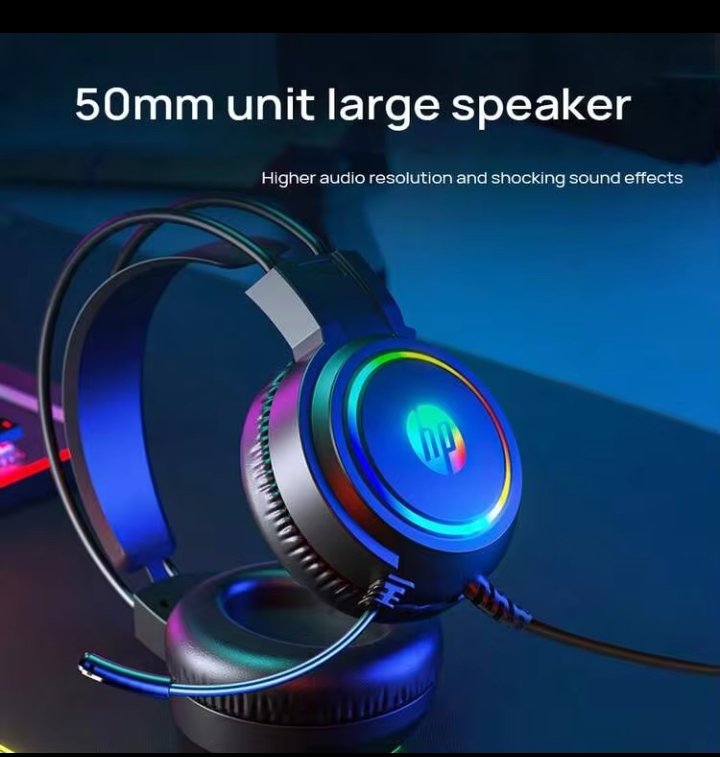 HP Professional Gaming Headset with 50mm Audio Drivers and Microphone 2