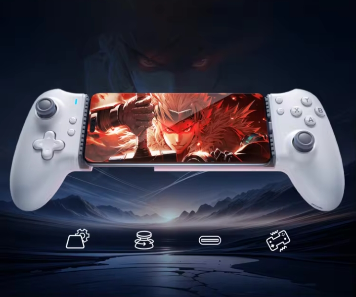 Bluetooth Mobile Gamepad for Android & iPhone with Programmable Buttons
