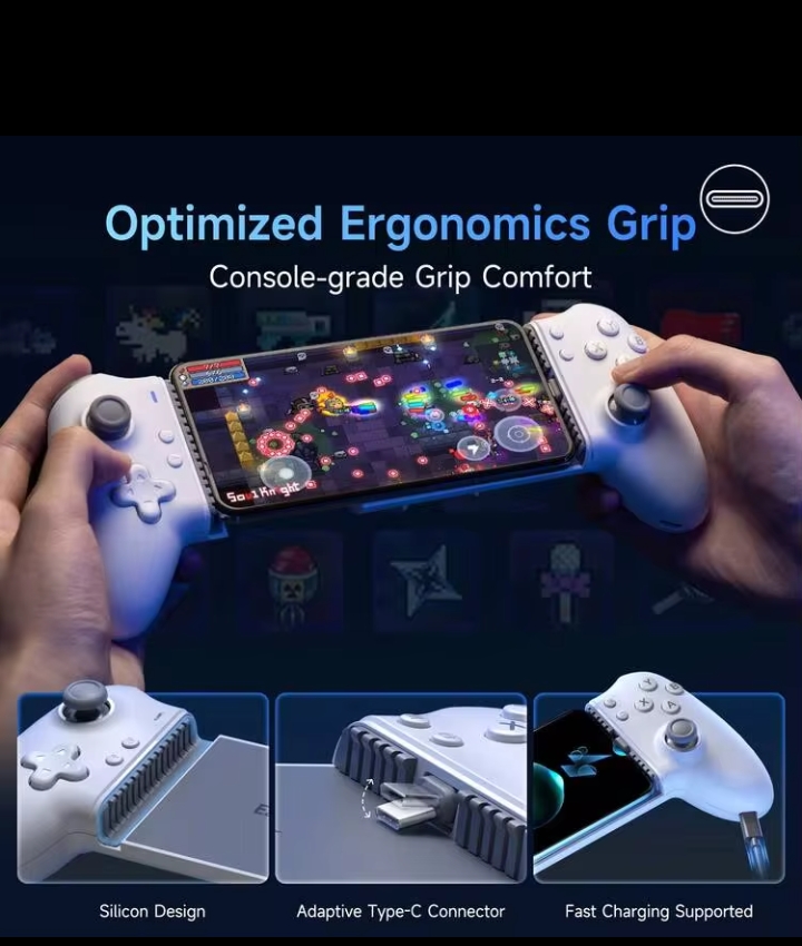 Bluetooth Mobile Gamepad for Android & iPhone with Programmable Buttons 2