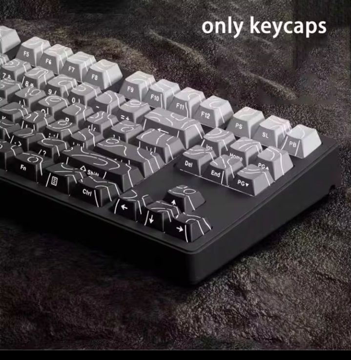 Topographic 4.0 133-Key Cherry OEM PBT Keycap Set, Backlit Mechanical Keyboard Keycaps for MX Switches 2