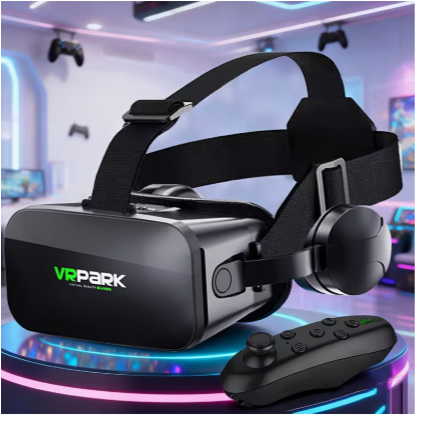 3D 4K Virtual Reality Headset – 110° Wide Viewing Angle, Dual Focus & Pupil Adjustment, Compatible with 4.7–7.0 Inch Smartphones, Immersive VR Gaming & Movie Experience