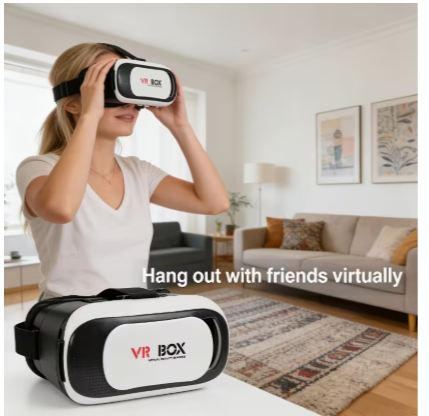 VR2 Smartphone Virtual Reality Headset – 3D VR Glasses for 4–6 Inch Smartphones, Head-Mounted Display for Gaming, Movies & Immersive Entertainment 2