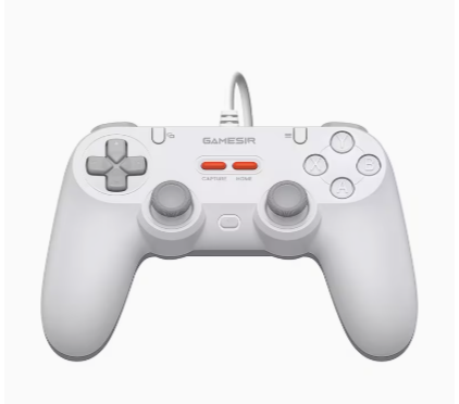 GameSir Tegenaria Lite Wired Game Controller – Hall Effect Joysticks, 1000Hz Polling Rate, Dual Rumble, Retro 90s Design for Switch, PC, Android, iPhone & Steam
