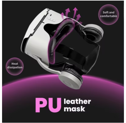 4K 3D Smartphone VR Headset – 110° Wide-Angle Virtual Reality Glasses with Adjustable Head Strap, High-Refresh Viewing for Movies & Mobile Gaming