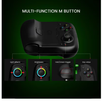 GameSir X4 Aileron Wireless Mobile Game Controller – Portable Telescopic Two-Piece Gamepad with Hall Effect Joysticks for Android, Pocket-Size Design