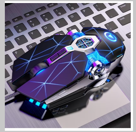Silver Carved Wired Gaming Mouse – Silent Ergonomic Optical Mouse with Macro Support for Desktop & Laptop Gaming