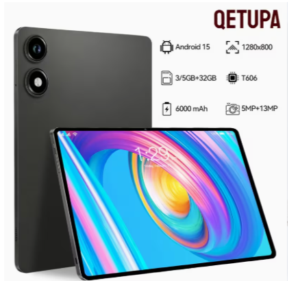 11-Inch 2-in-1 Android Tablet – Octa-Core Processor, 24GB RAM (4GB + 20GB Expansion), 128GB Storage, 8000mAh Battery, Dual-Band Wi-Fi, GPS & Widevine L1 Support