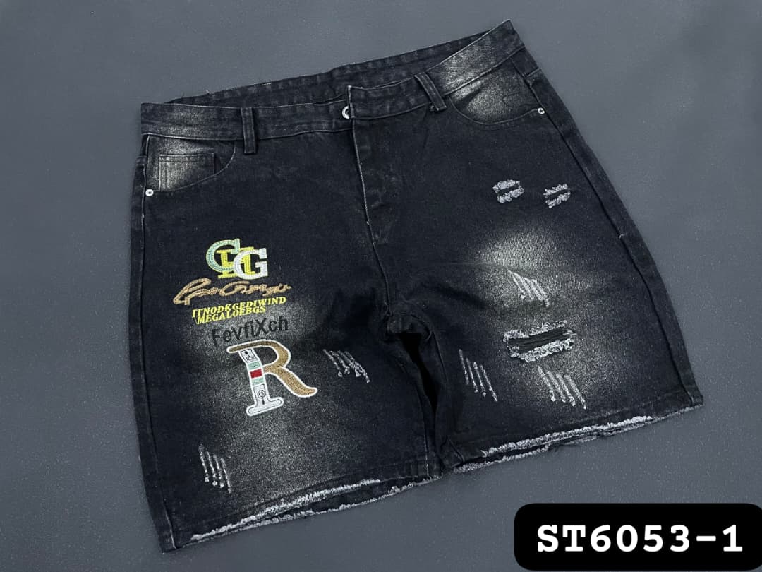 Streetwear Distressed Graphic Denim Jorts (Jean Shorts)