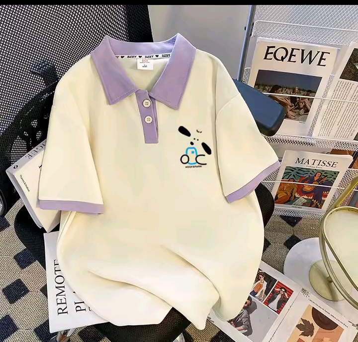 Premium Pastel Color-Block Casual Polo 2