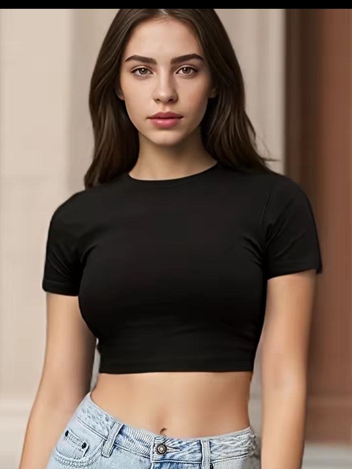 Women's Y2K Butterfly Graphic Print T-Shirt, Short Sleeve Crew Neck Slim Fit Baby Tee, Retro Gothic Streetwear Crop Top 2