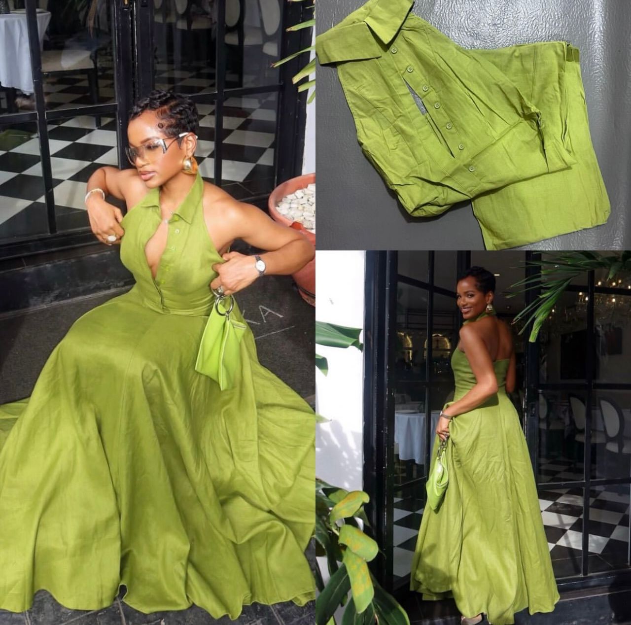 Elegant Sleeveless Cowl-Neck Maxi Dress – Form-Fitting Bodycon Gown for Sophisticated Casual Wear