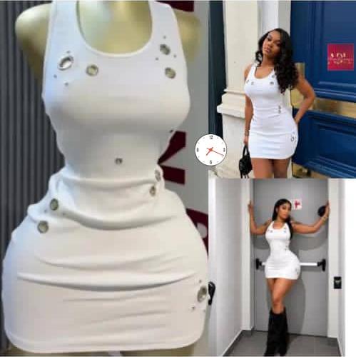 Women's Sleek Embellished Bodycon Mini Dress - Modern Chic Sleeveless Dress