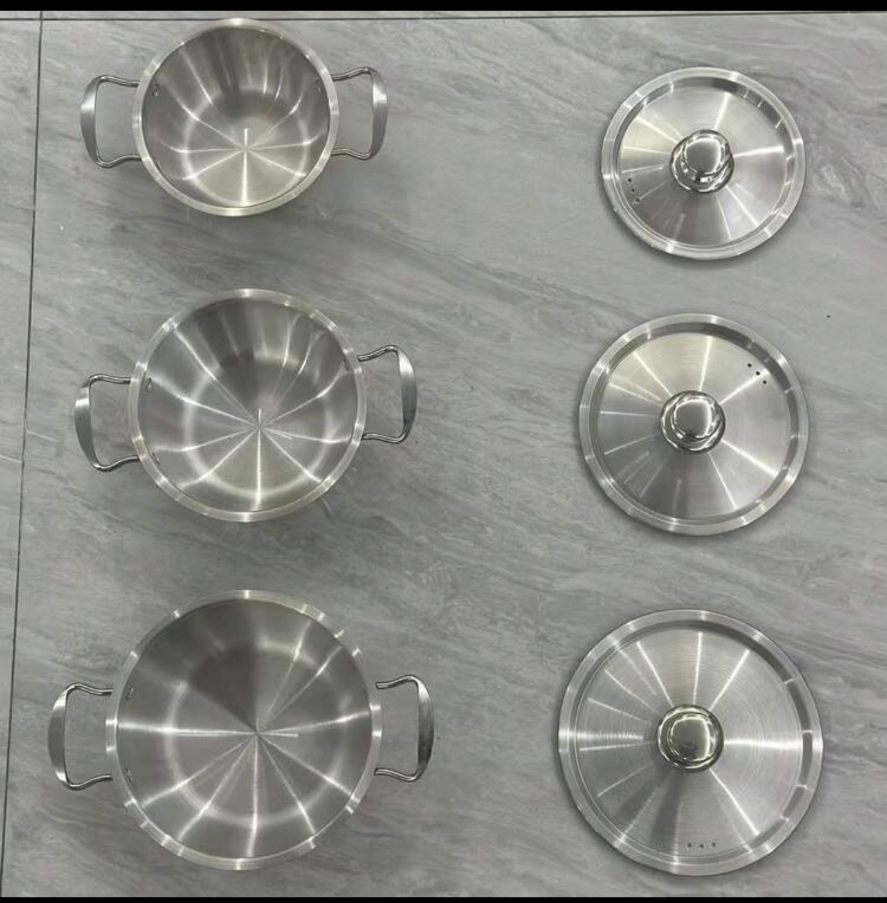 Tri-Ply Stainless Steel Nesting Stockpot & Soup Pot Set (3-Piece) 2