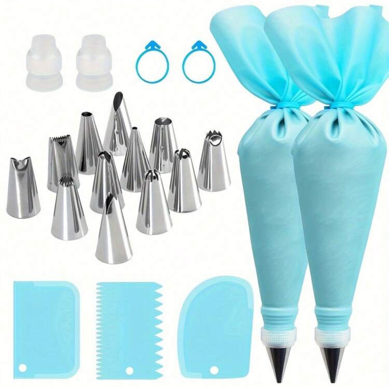 Ultimate 22-Piece Cake Decorating & Icing Piping Kit