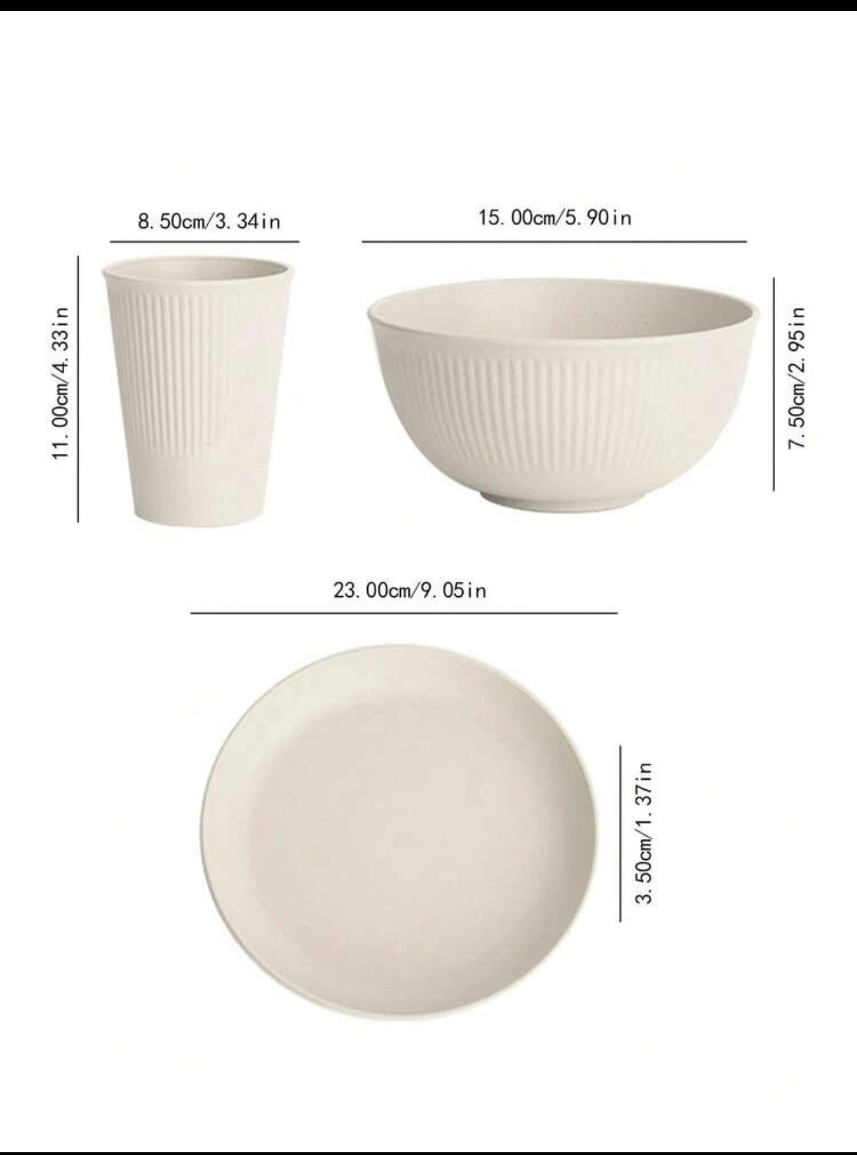 Premium 18-Piece Unbreakable Wheat Straw Dinnerware Set Lightweight Biodegradable Reusable Plastic Plates Bowls and Cups Set BPA-Free Dishwasher Safe Mealware for Toddlers Kids Camping RV 3