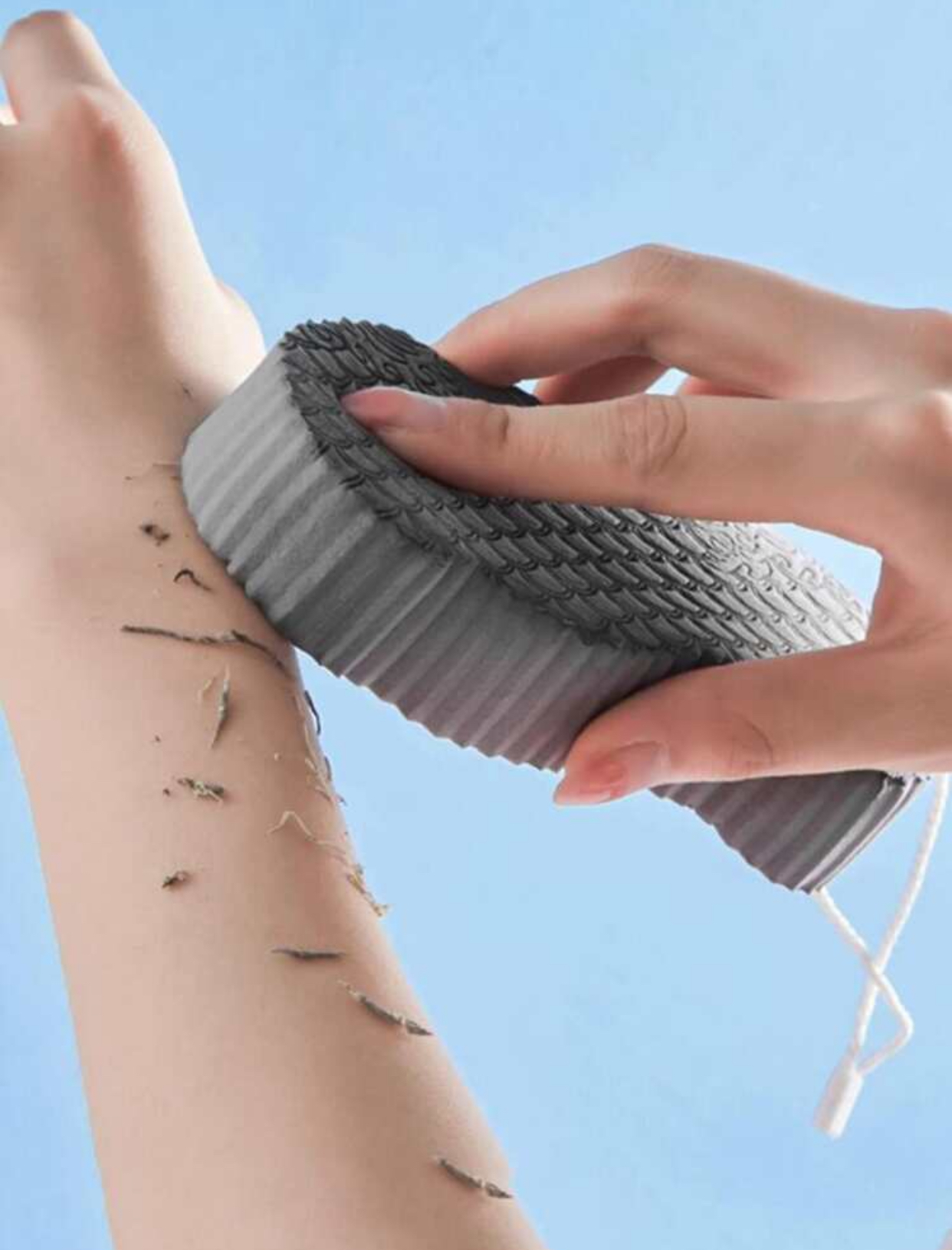Instant Peeling Magic Wave-Pattern Soft Foam Exfoliating Bath Sponge
