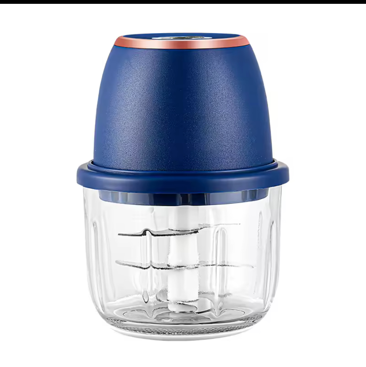 Tinsol Cordless High-Power Electric Food Chopper – Portable Type-C Rechargeable Mini Blender with 6-Leaf Stainless Steel Blades for Meat, Garlic, and Vegetables