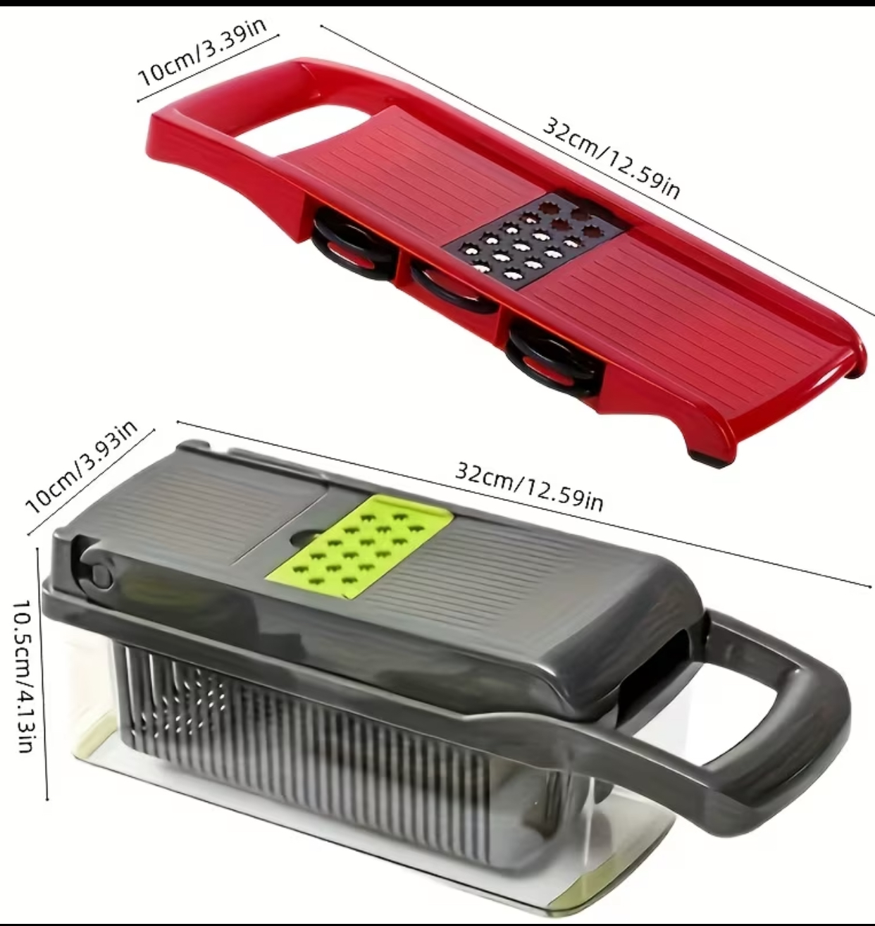Multi-Blade Vegetable Chopper and Mandoline Slicer – All-in-One Professional Kitchen Dicer, Grater, and Food Prep Station with Container 2