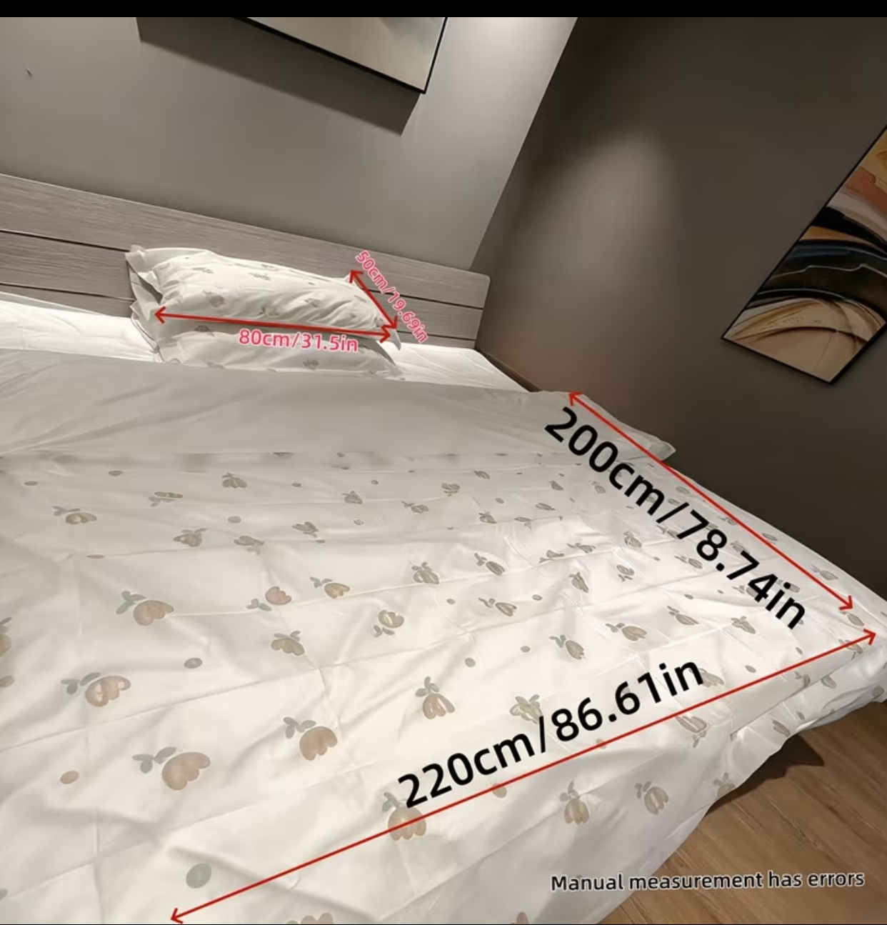 Pure White Luxury Hotel-Quality Duvet Cover Set – Clean Minimalist Breathable Bedding (Duvet Cover Size: 200cm x 220cm) 2