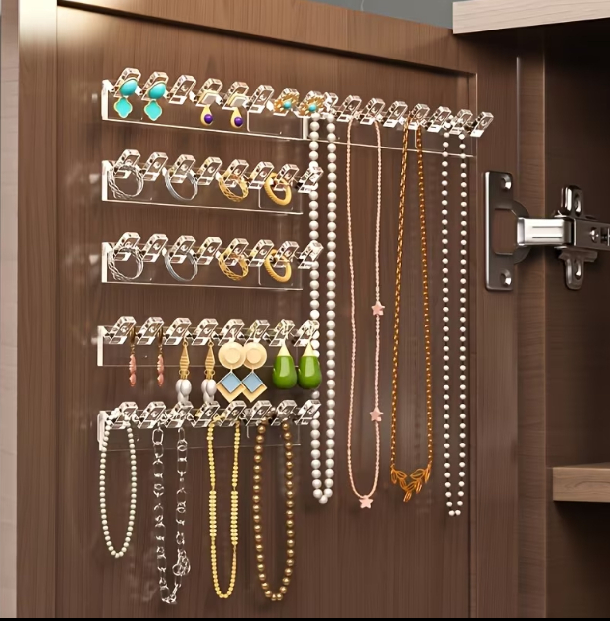 6-Piece Clear Adhesive Wall Mount Utility Strips – Multi-Hook Row Hanger for Kitchen & Bathroom Organization 2