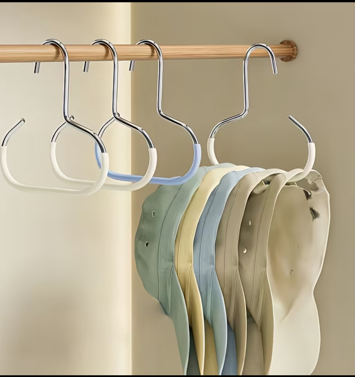 Premium Metal Loop Accessory Hanger – Non-Slip Open Wave Hook for Handbags, Scarves & Belts