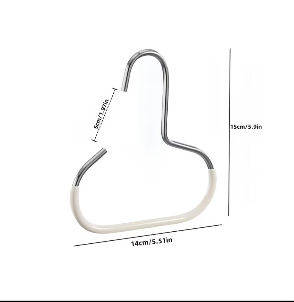 Premium Metal Loop Accessory Hanger – Non-Slip Open Wave Hook for Handbags, Scarves & Belts 3