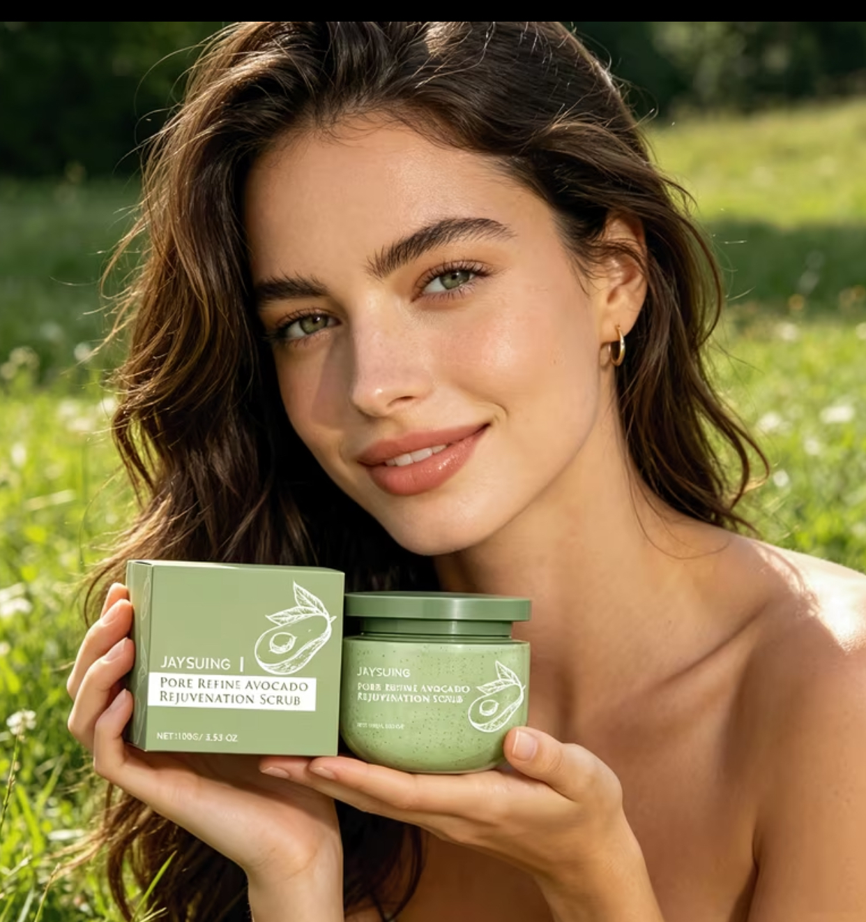 Jaysuing Avocado Facial Scrub JAYSUING Pore Refine Avocado Rejuvenation Scrub (100g)