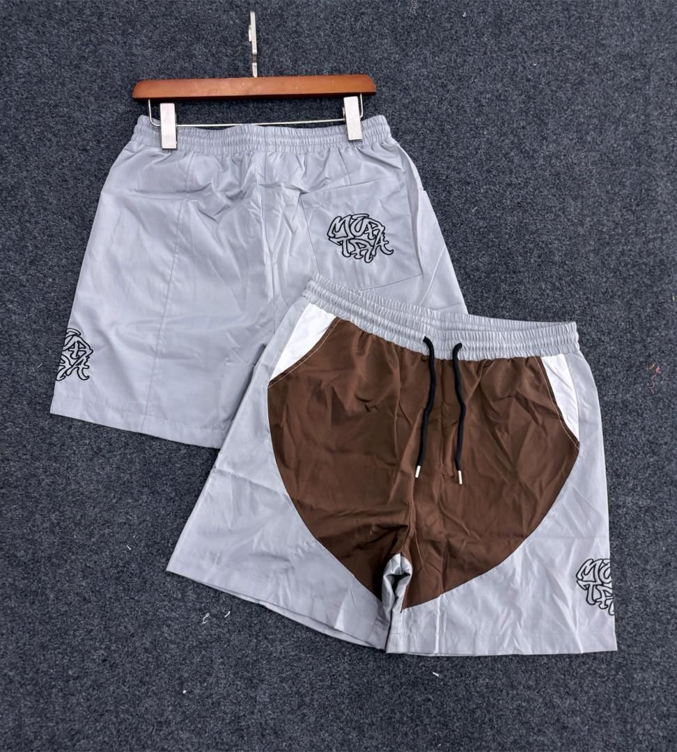 Corteiz Muay Thai Style Shorts (Grey/Brown)