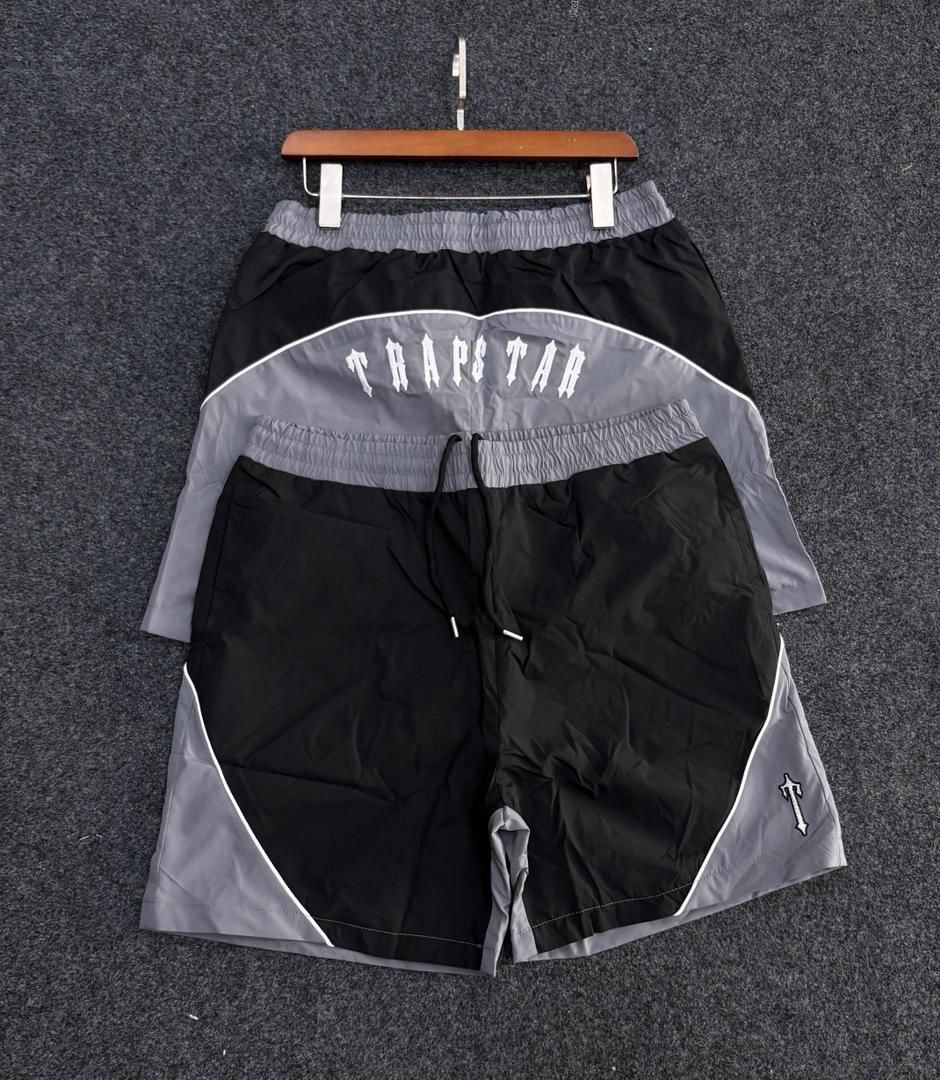 Trapstar Arch Panel Shorts (Black/Grey)