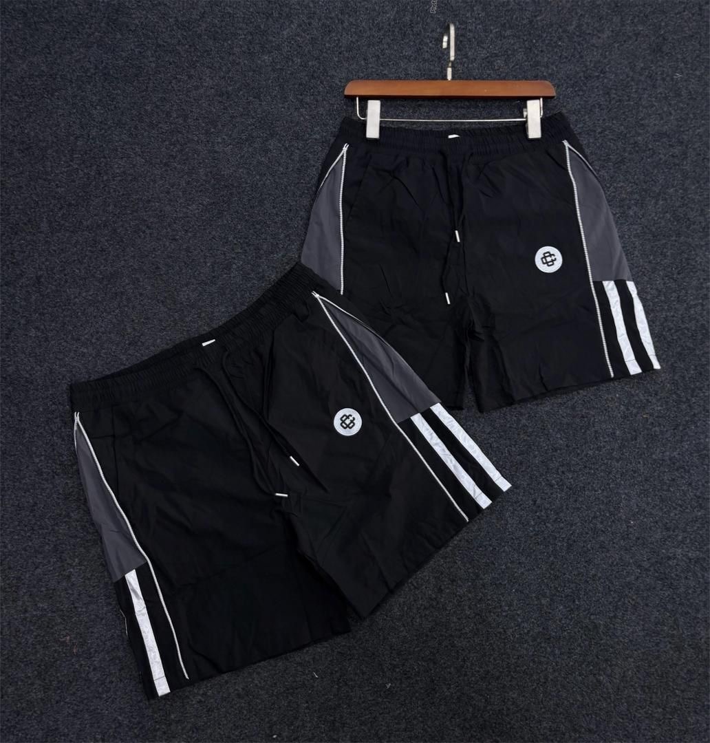 Trapstar Decoded Stripe Shorts (Black)