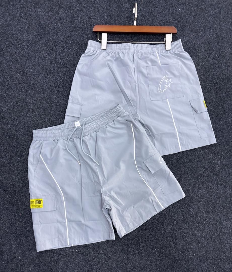Corteiz Cargo Track Shorts (Grey)