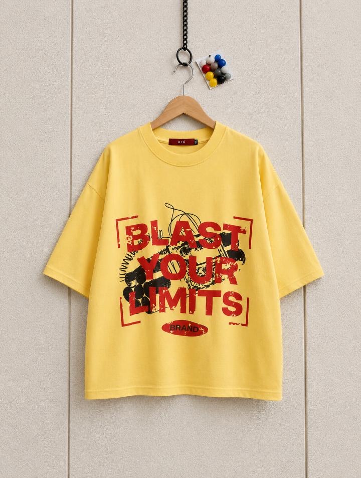 Blast Your Limits" Distressed T-Shirt