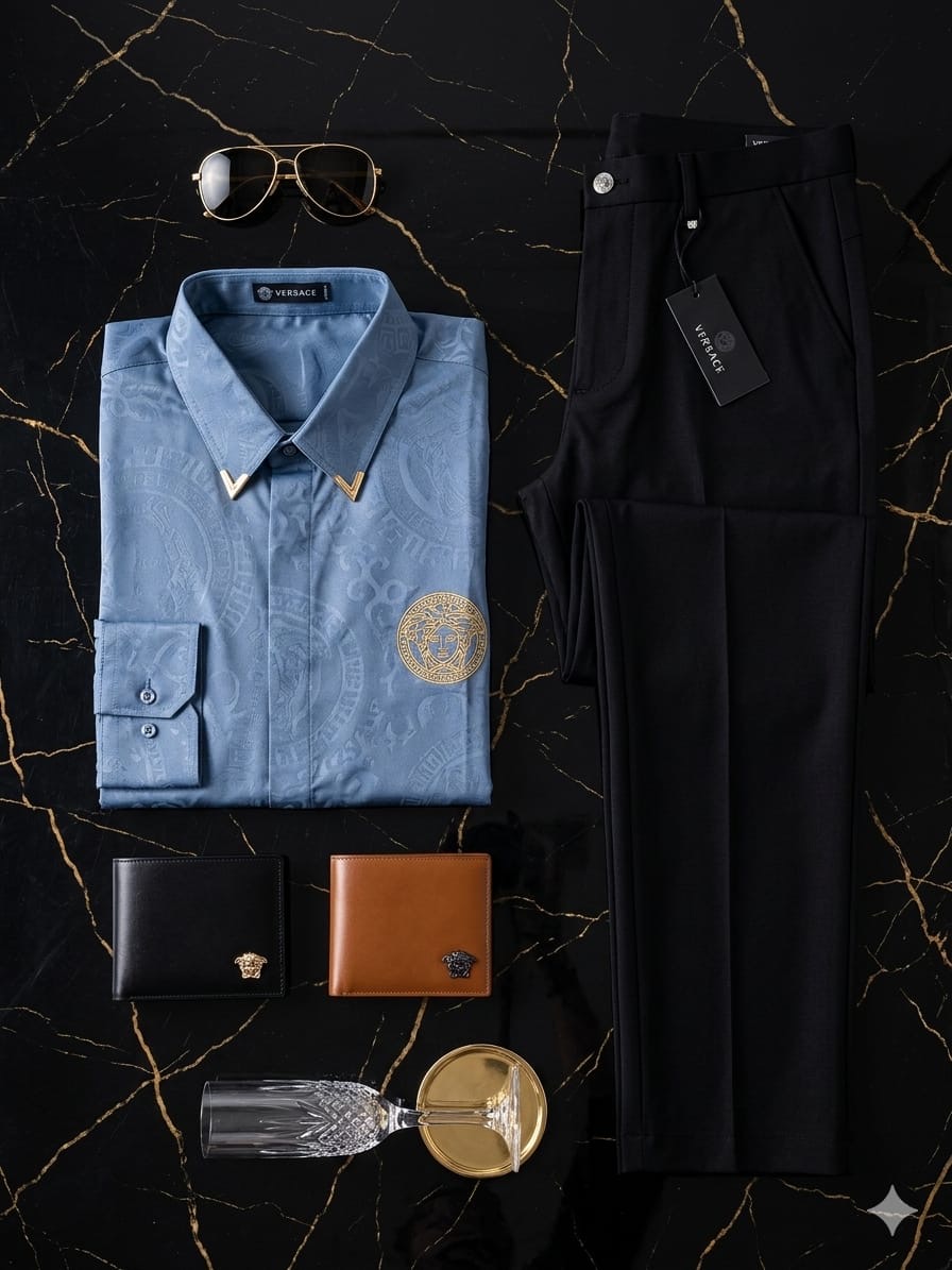 Medusa Slate Blue & Black