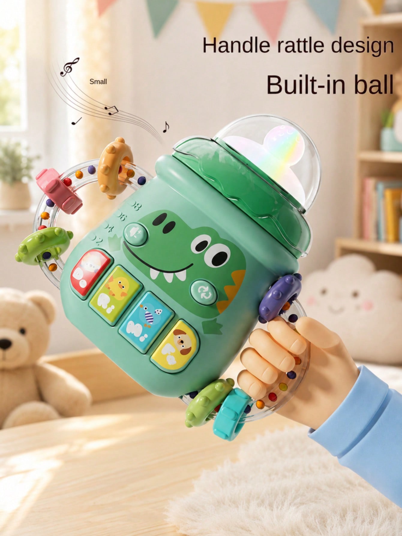 Musical Dinosaur Baby Rattle & Activity To