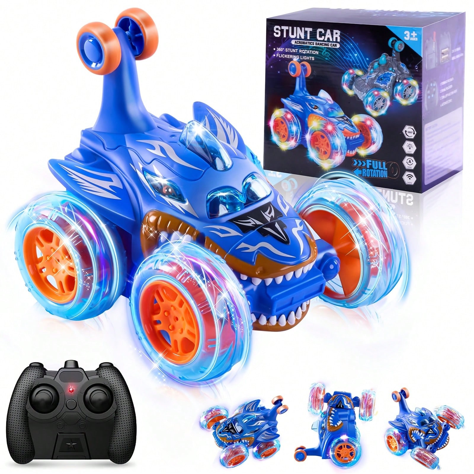 Shark-Themed Acrobatics Dancing RC Stunt Car