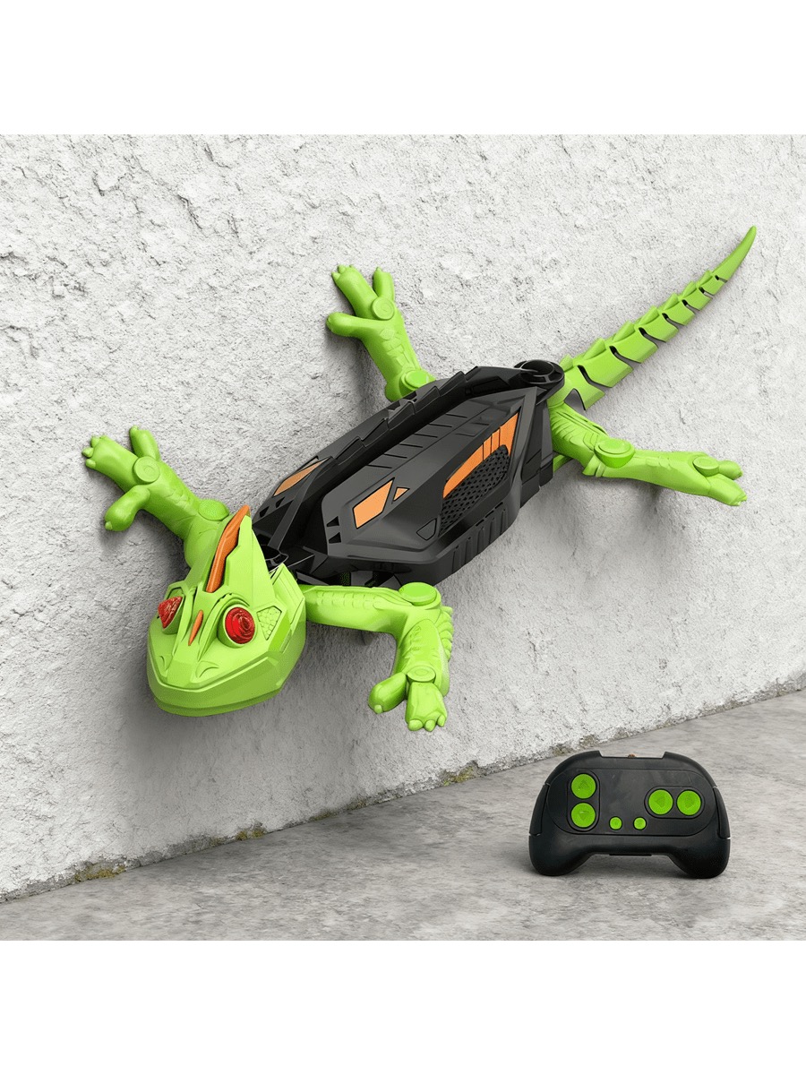 Wall-Climbing Remote Control Lizard (Action Shot)
