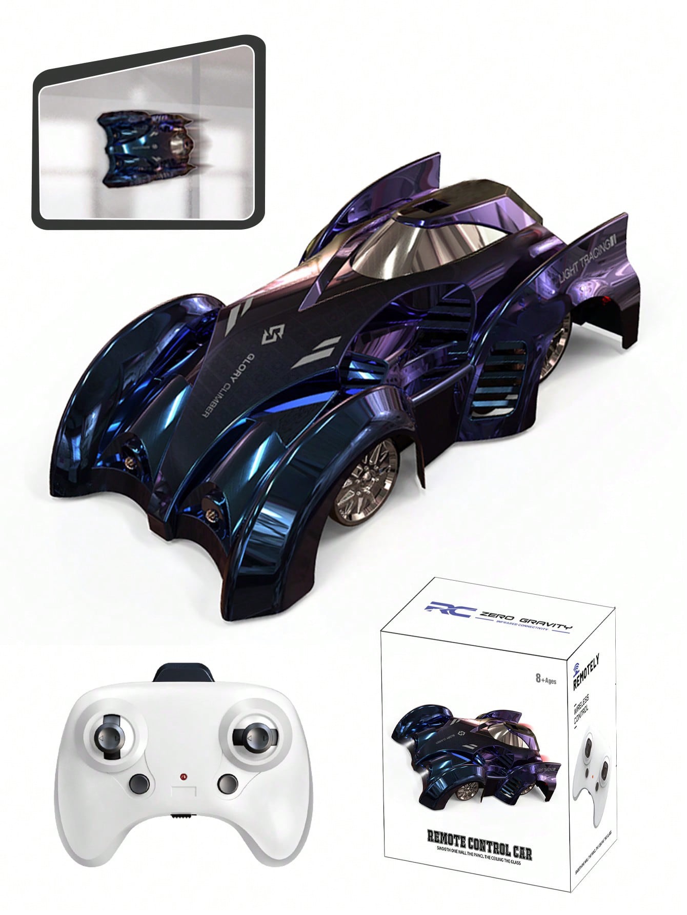 Zero-Gravity "Glory Climber" RC Wall Car Set