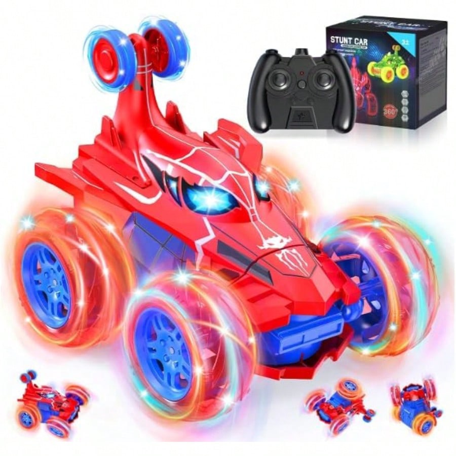 Acrobatic Spider-Themed RC Stunt Car