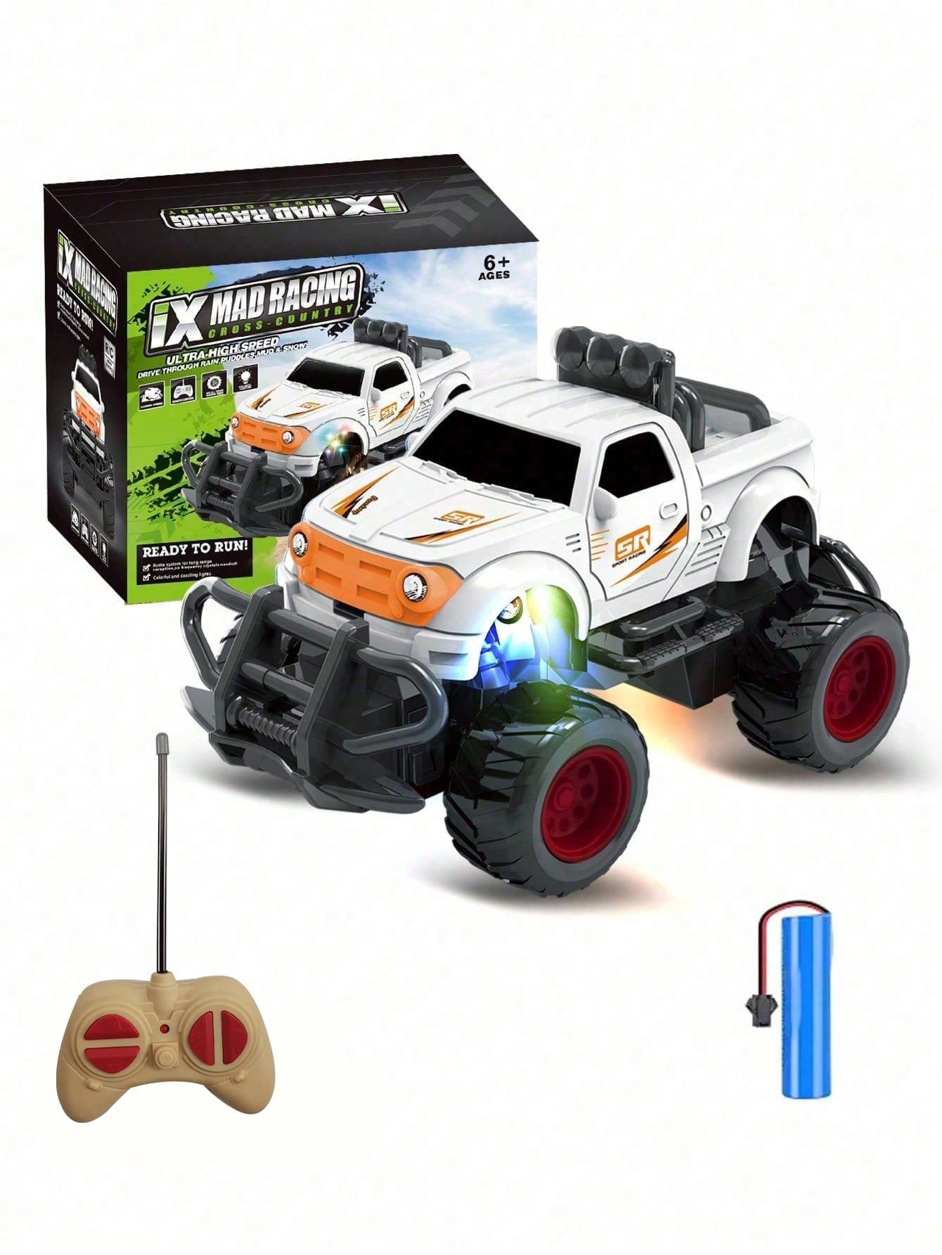 Mad Racing" 1:16 Scale RC Monster Truck Set