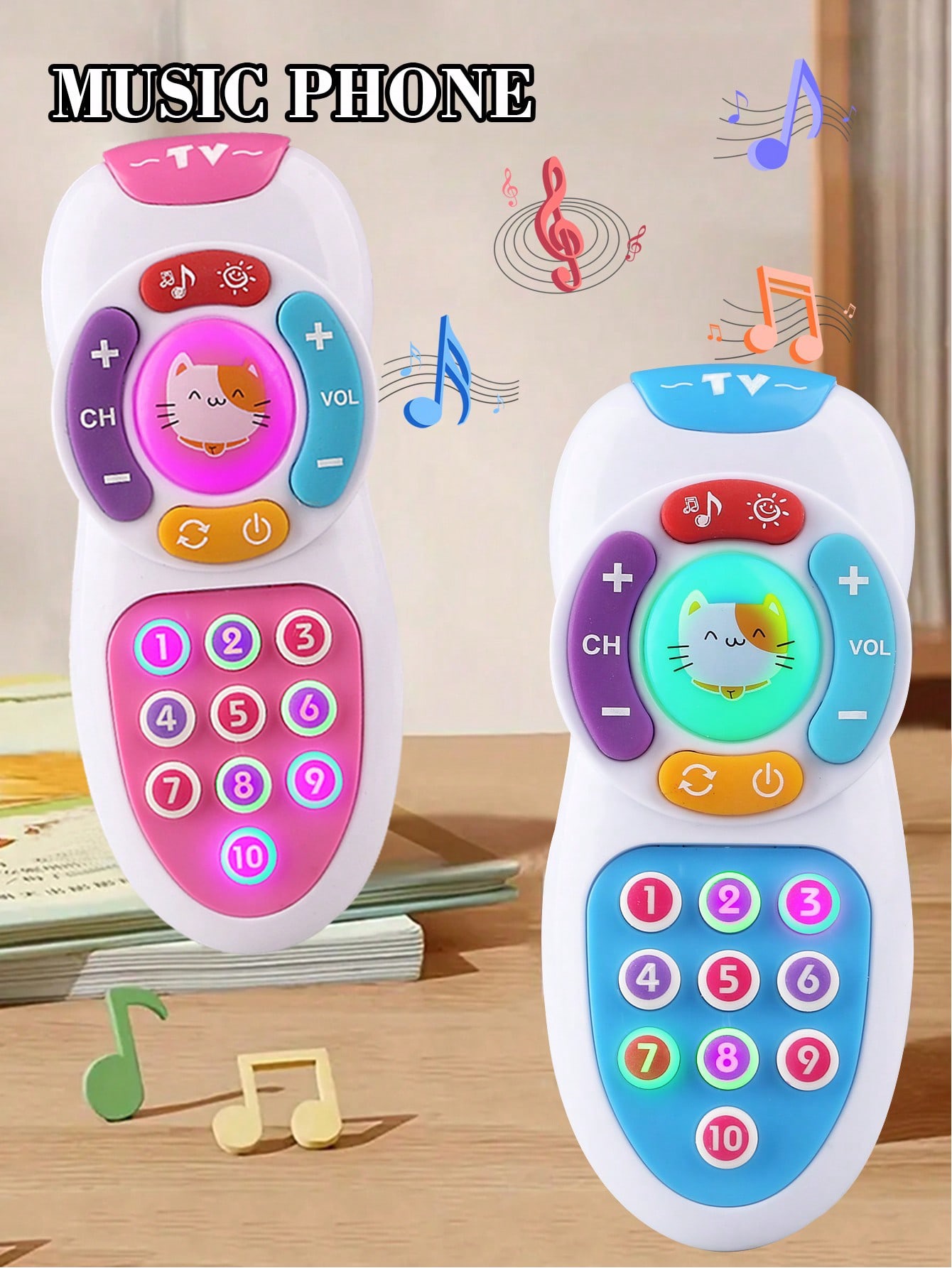 Interactive Musical TV Remote & Phone Toy
