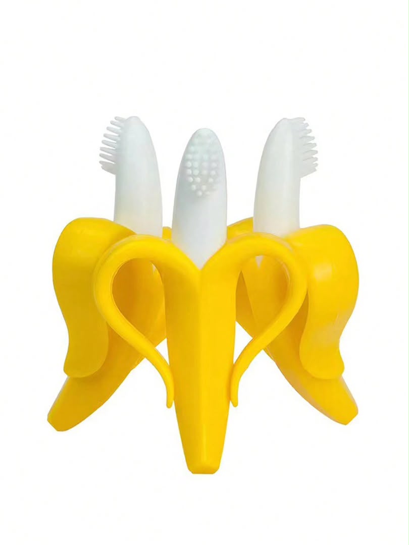 Standing Banana Peel Silicone Toothbrush & Teether
