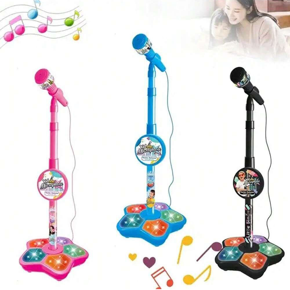 Kid Star Microphone" Light-Up Singing Stand Toy
