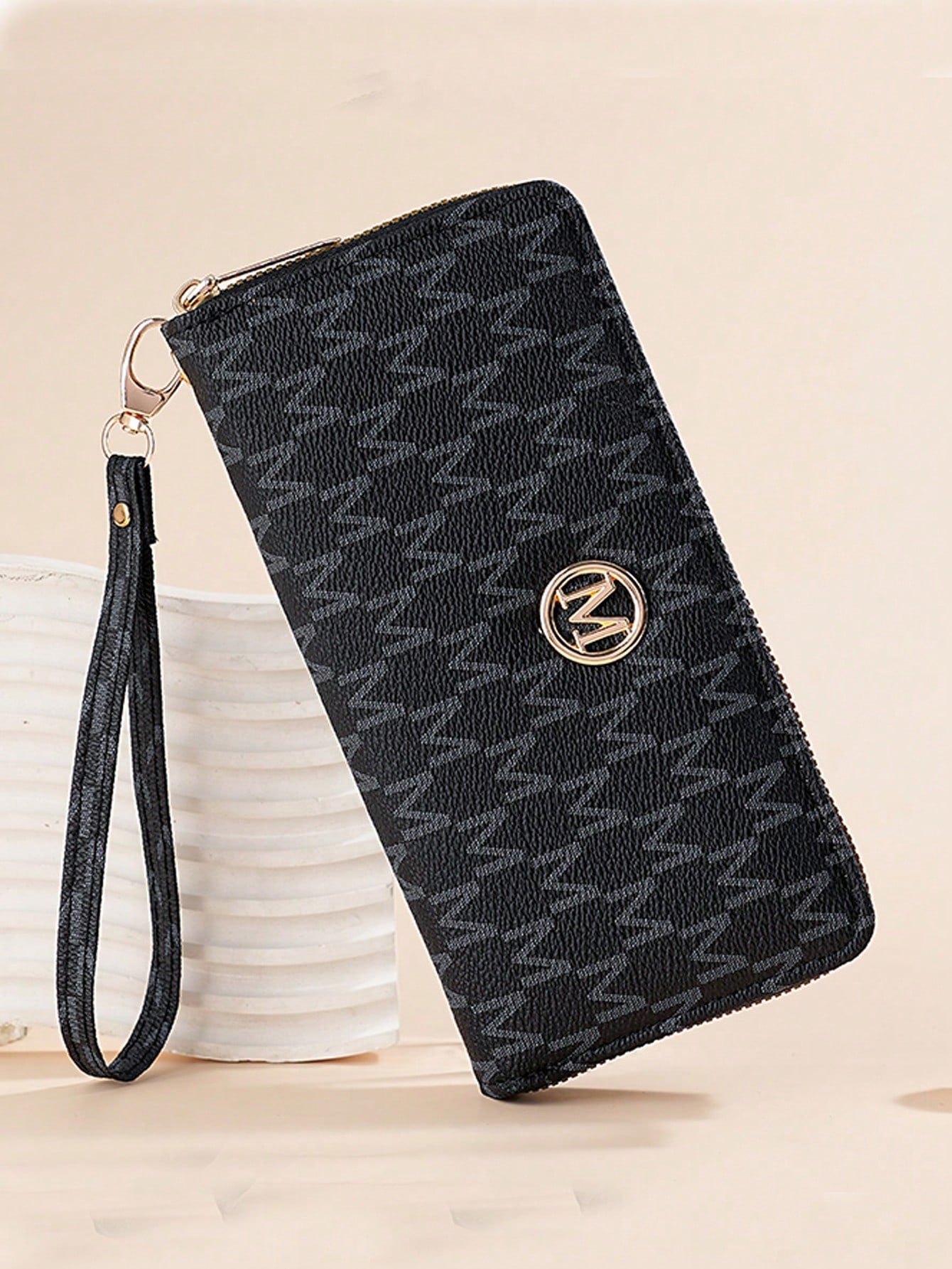 Monogram Wristlet Clutch