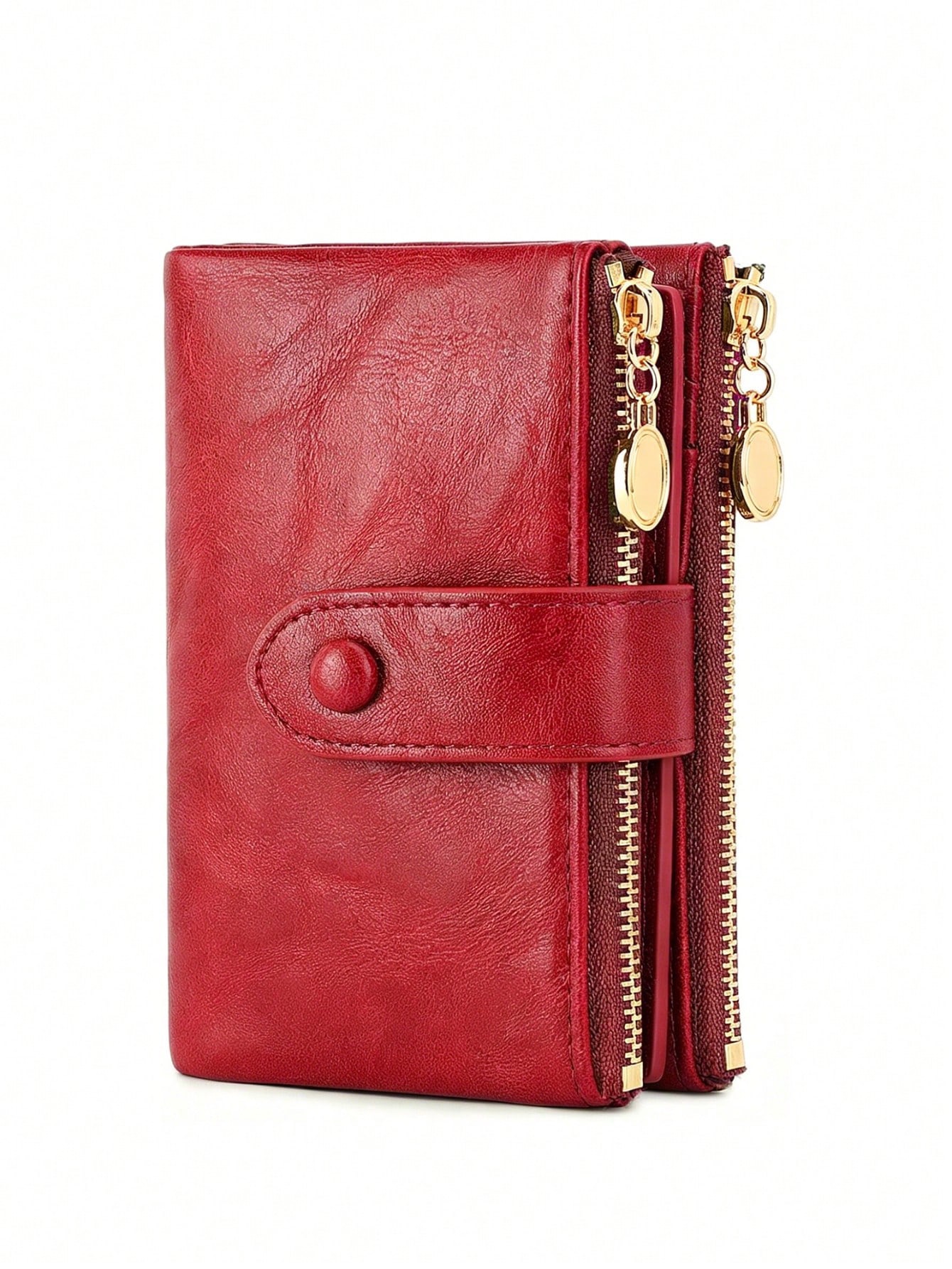 Croc-Embossed Envelope Mini Wallet
