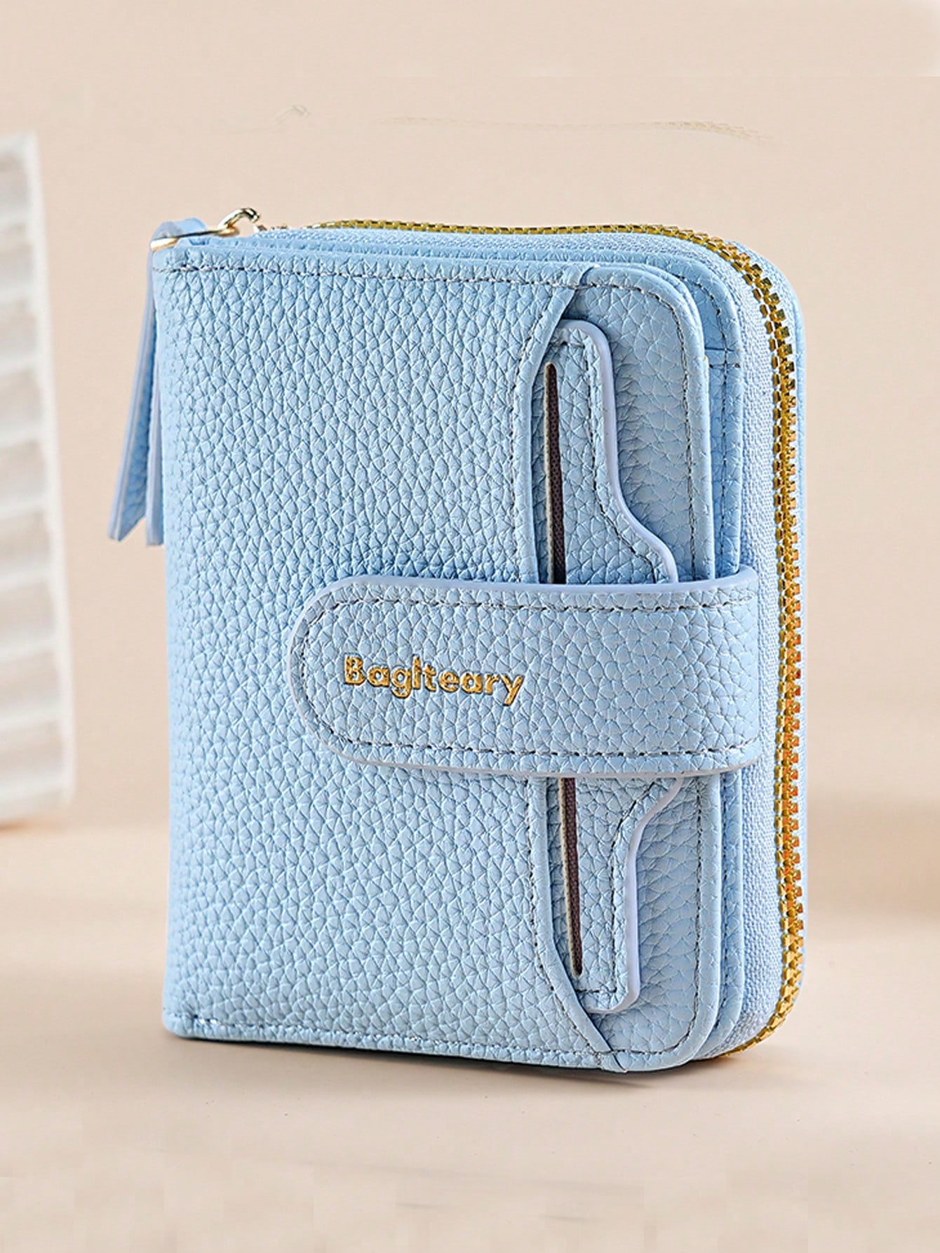 Quilted Pompom Coin Purse