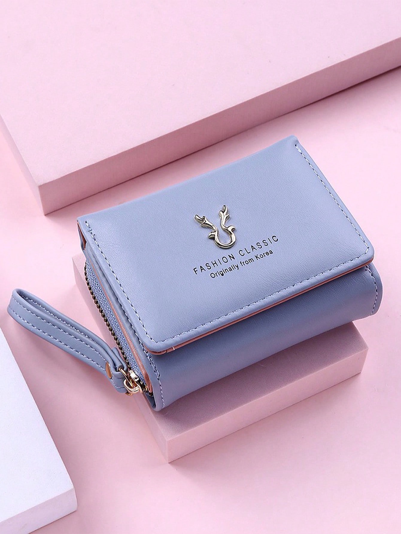 Chain-Link Monogram Wristlet