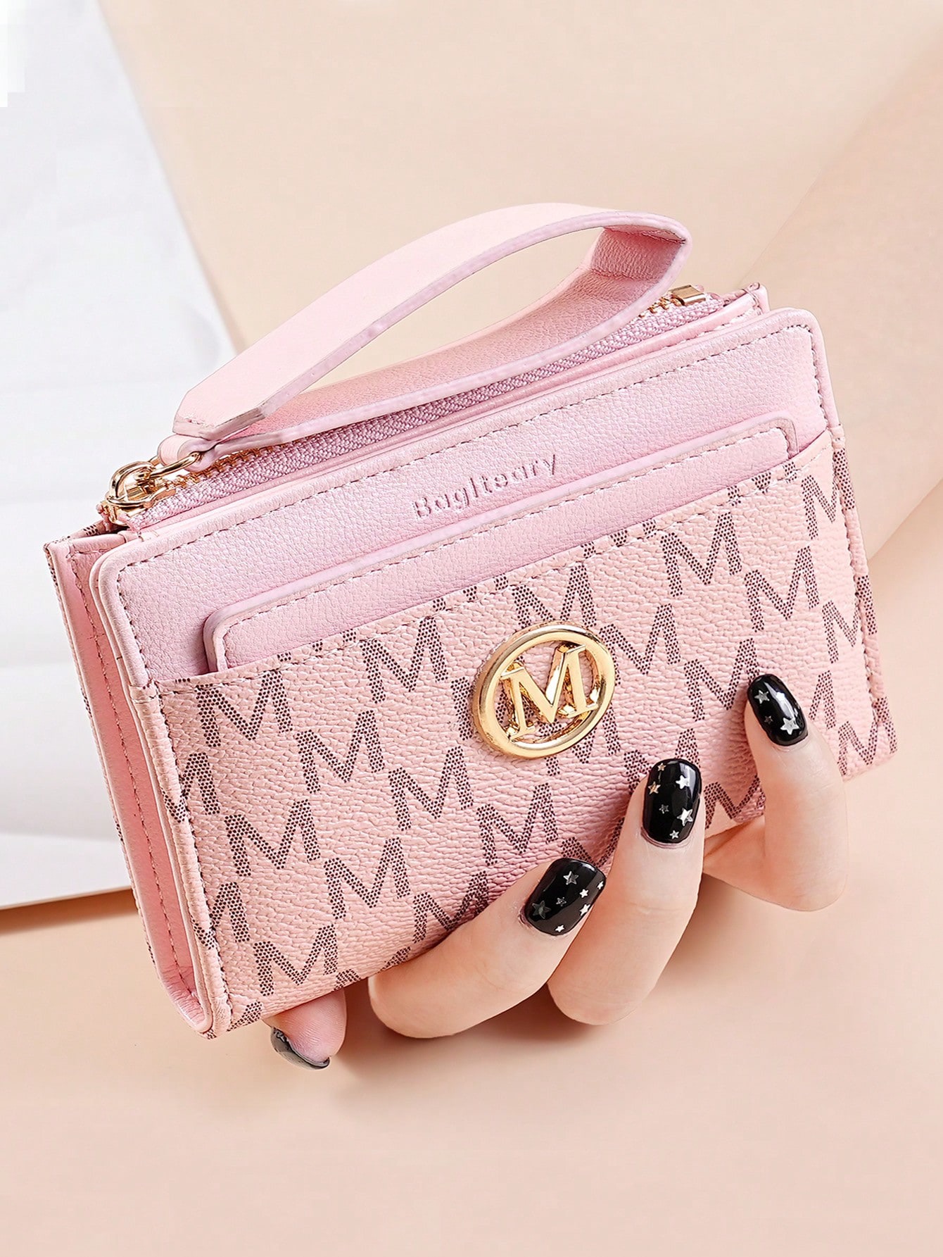 Kingdlushi" Double-Zip Clutch