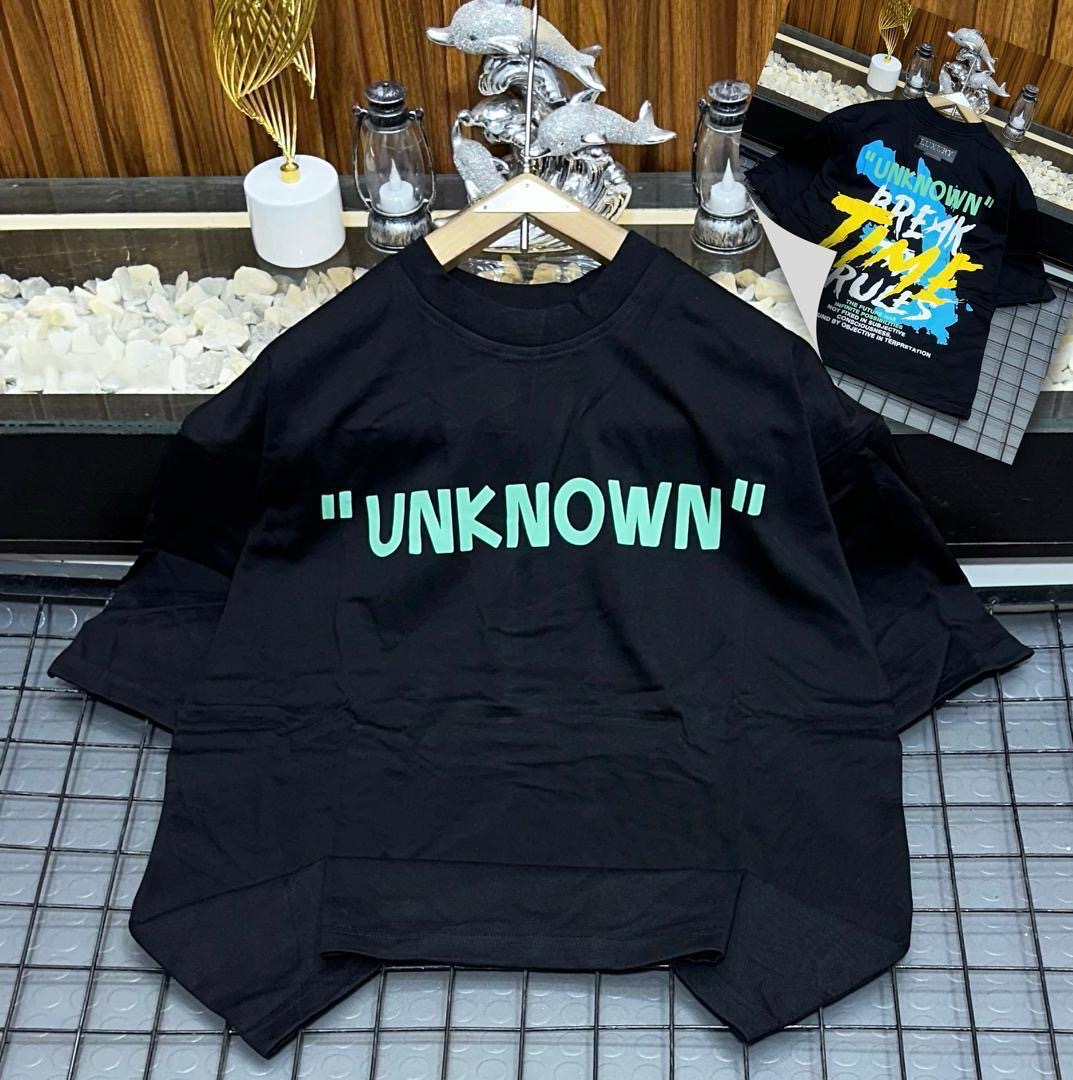 Unknown Break Time Rules" Abstract Graffiti Tee – Jet Black